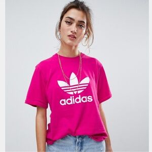 Adidas Brand New Women's Pink Logo T-Shirt